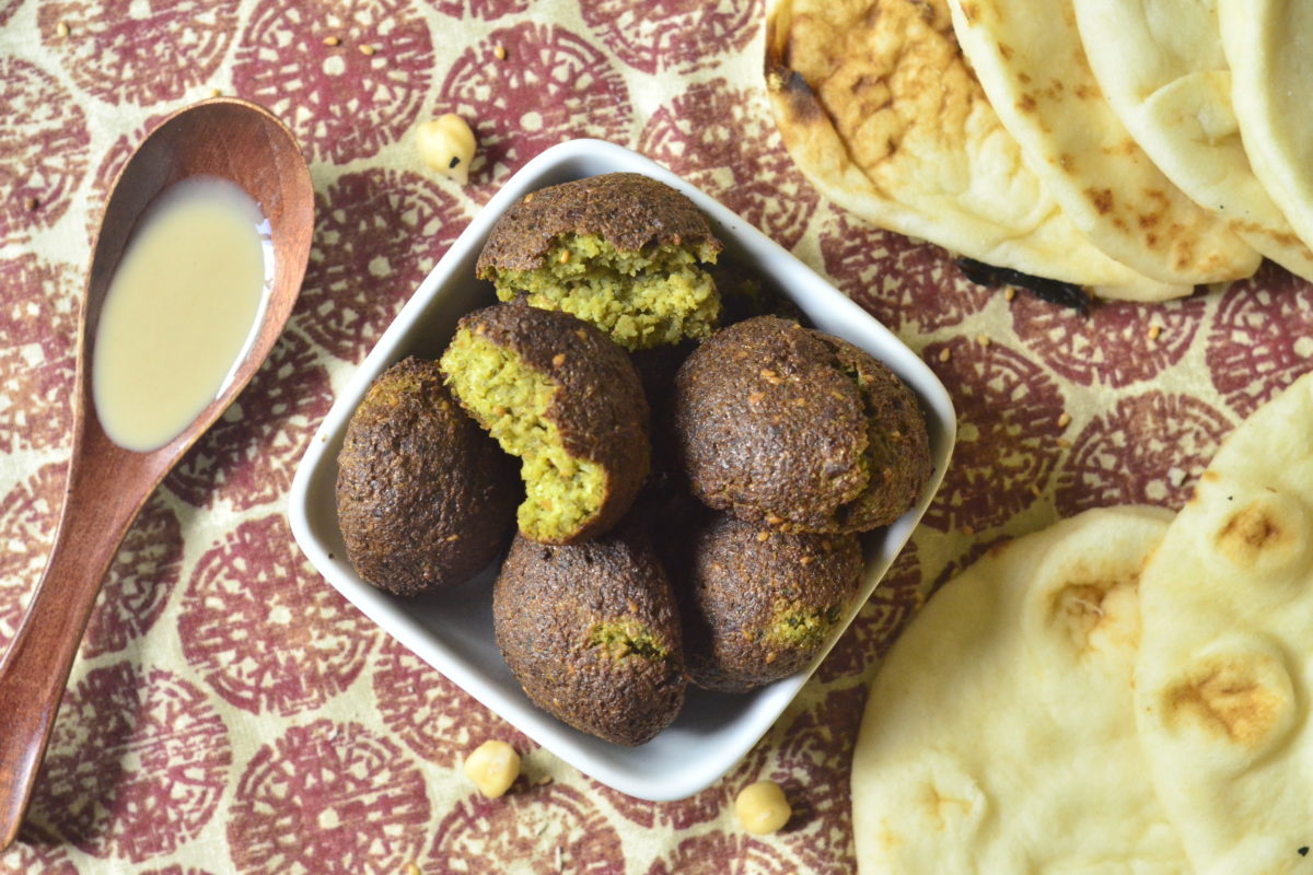 Infused Falafels w/ Tahini Sauce (Air-Fried or Baked)
