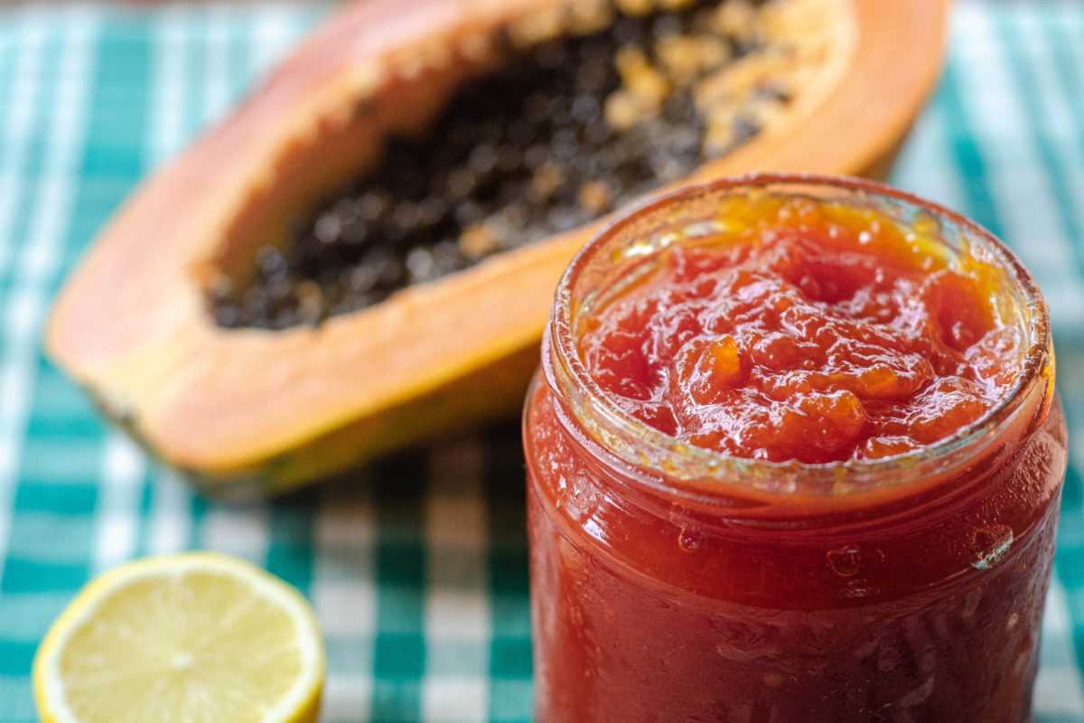 Homemade Papaya Passion Fruit THC-Infused Jam