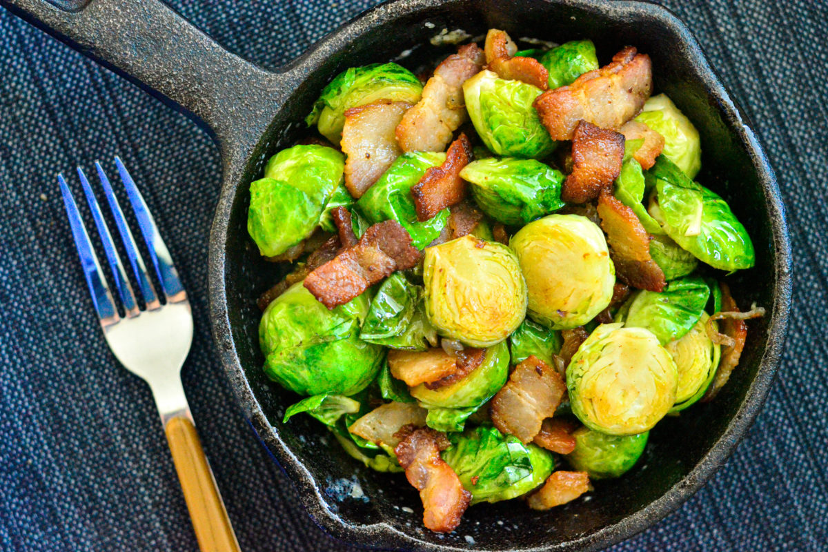 Cheesy, Bacon Brussels Sprout