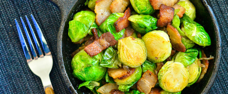 Cheesy, Bacon Brussels Sprout